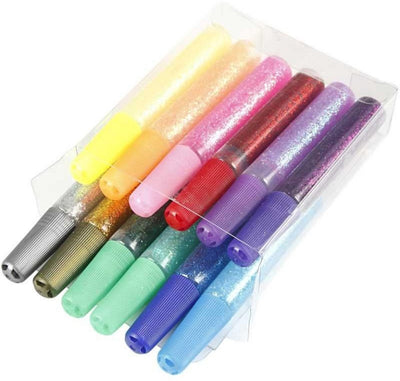 Colle pailletée Creativ company, 12x10 ml 1 boîte