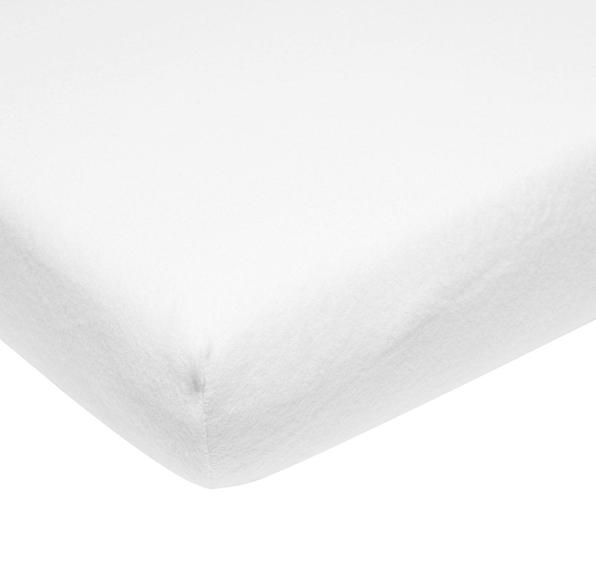 Drap-housse extensible Meyco baby uni molton pour berceau - blanc - 60x120cm