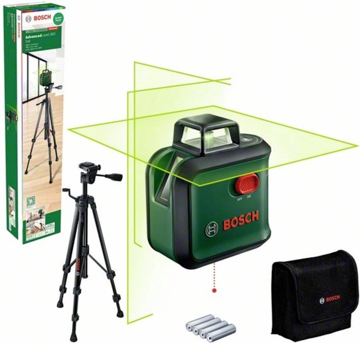 Bosch ligne verte 360° niveau avancé 360 | ensemble - 0603663b07