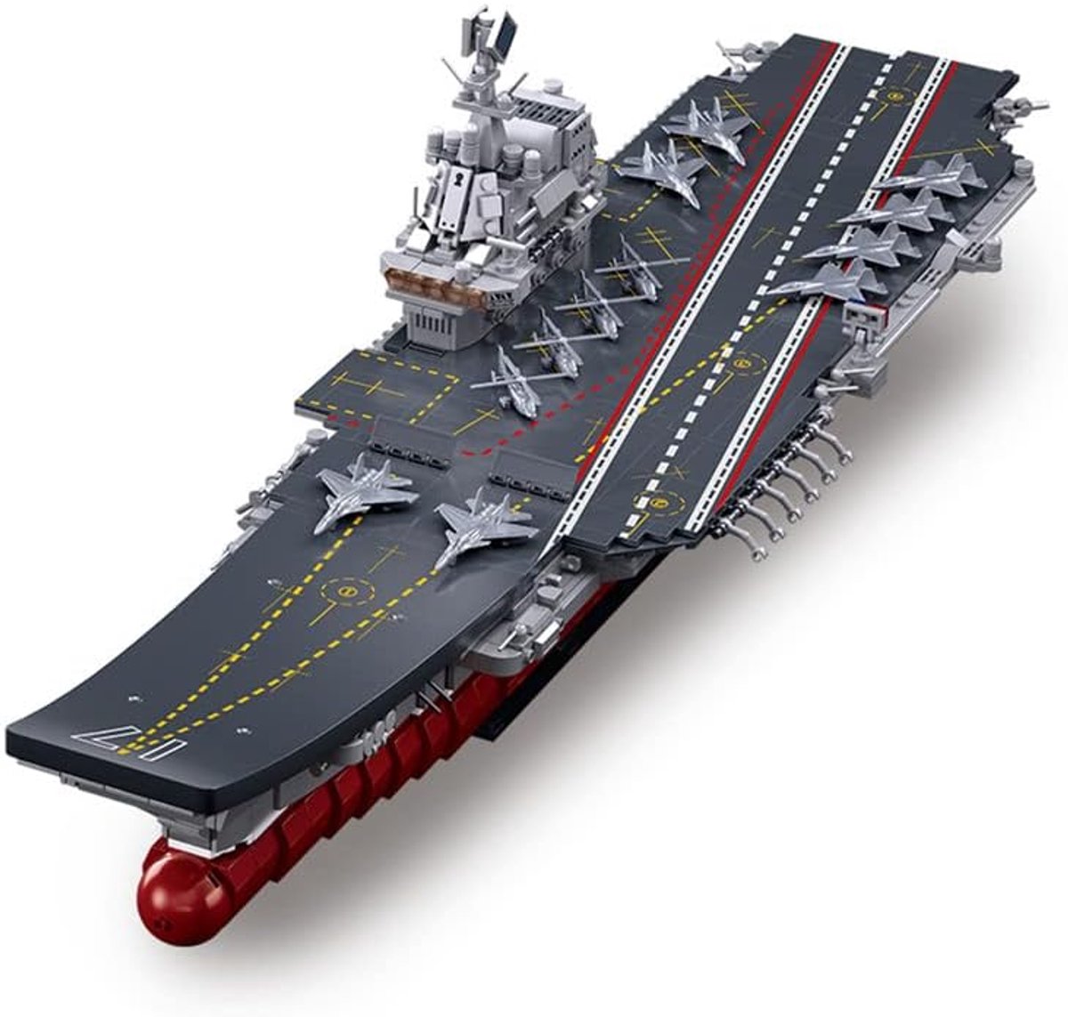 Sluban - maquette porte-avions Shandong en briques