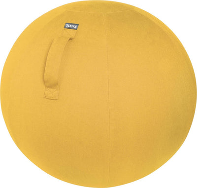 Leitz ergo cosy actif ballon d'assise ergonomique 65 cm - avec pompe à main - idéal pour le bureau à domicile - jaune chaud