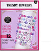 Parure de bijoux tendance perles scintillantes