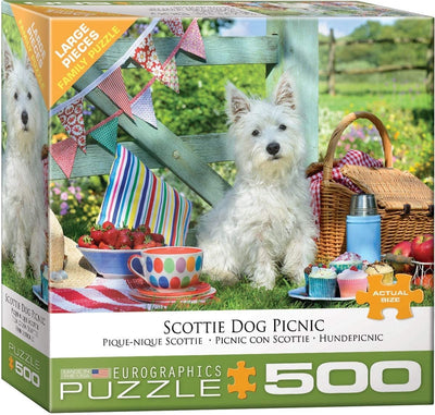 Eurographics - pique-nique du terrier écossais [pique-nique du chien scottie] - 500 pièces 68×48cm (l×h) - puzzle