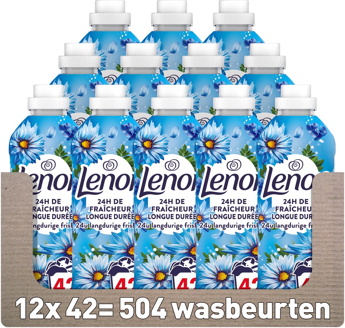Adoucissant Lenor - brise marine - 12 x 42 lavages