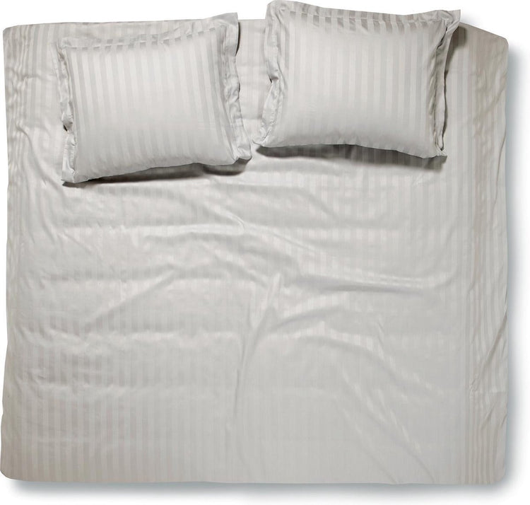 Housse de couette Damai linea - satin de coton - double - 200x200 220 cm - glacier + 2 taies d'oreiller 60x70