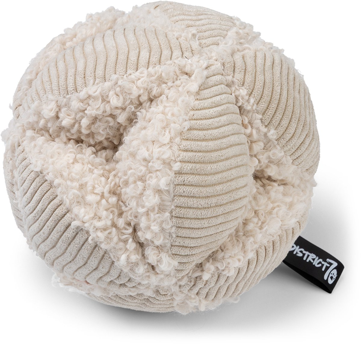 District 70 Bobby – balle renifleur pour chiens | stimule le comportement de recherche, défi mental – merengue – grand ø19 cm