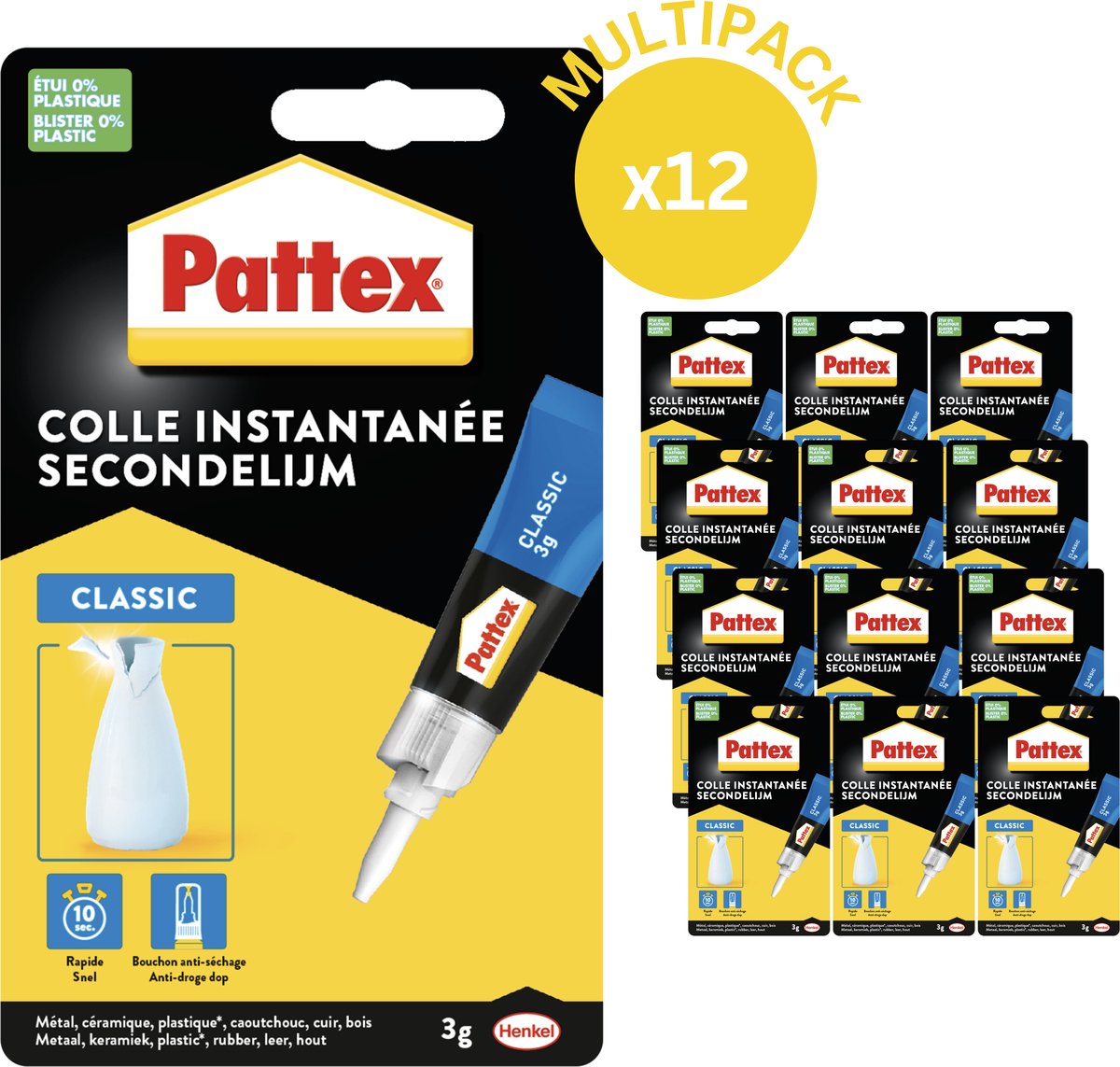 Pattex classique 12 x 3g