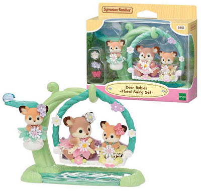 Époques des familles sylvaniennes bébé hetjes swing de fleur
