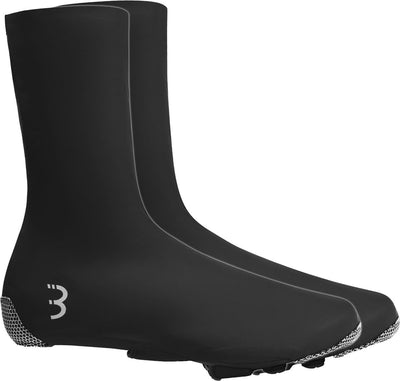 Bbb cycling raceflex couvre-chaussures de vélo sans fermeture éclair imperméables - couvre-chaussures de cyclisme - coupe-vent et imperméable - noir - taille 45 46 - bws-29