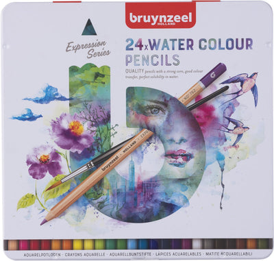 Bruynzeel Expression crayons aquarel blik 24
