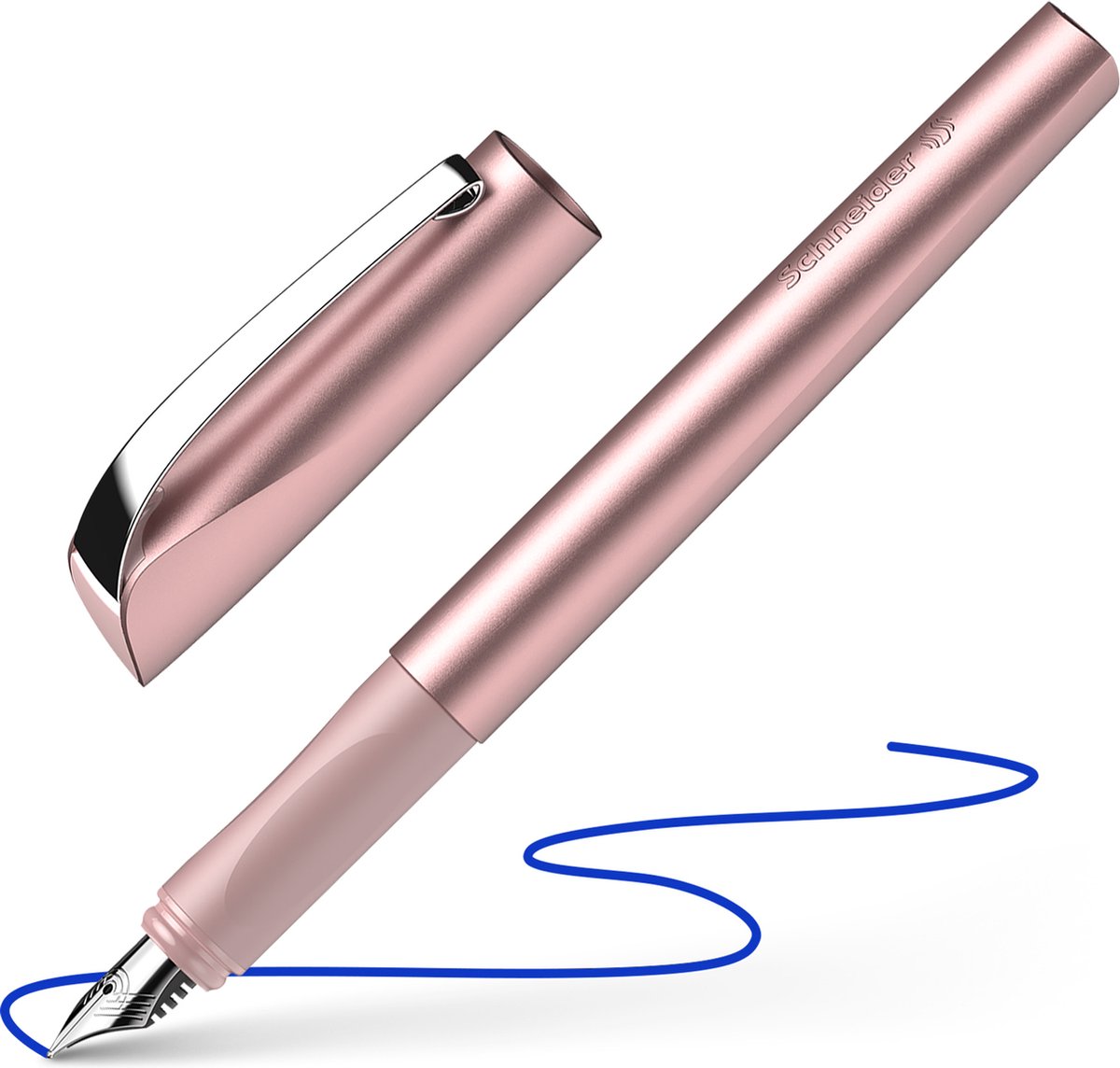 Stylo plume Schneider papeterie Schneider - ceod brillant - plume m - rose poudré - s-168609