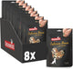 Os de poulet au calcium au bois de rose - Snack pour chien avec supplément de calcium - avec cuir brut de poulet - sans céréales - 8 sachets de 100g