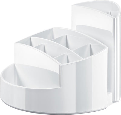 Boîte à stylos Han - rondo - 9 compartiments - blanc brillant - ha-17460-12