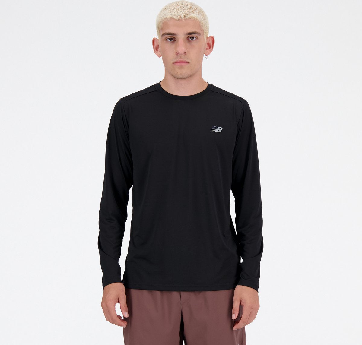 Pull de sport homme manches longues New Balance Sport Essential - noir