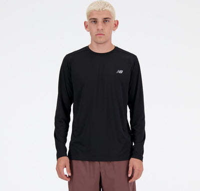 Pull de sport homme manches longues New Balance Sport Essential - noir