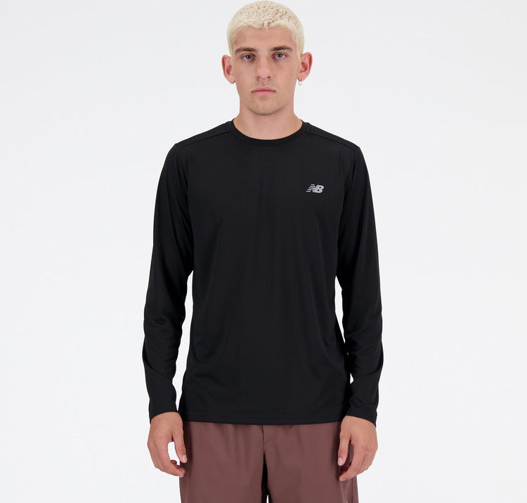 Pull de sport homme manches longues New Balance Sport Essential - noir