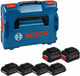 Batterie pour outils Bosch Professional 18 V - biturbo - 4x procore18v 4,0 ah + 2x procore18v 8,0 ah - en l-boxx