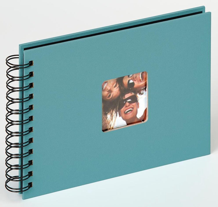 Walther sa-109-k fun - album à spirales - format 23 x 17 cm - vert pétrole