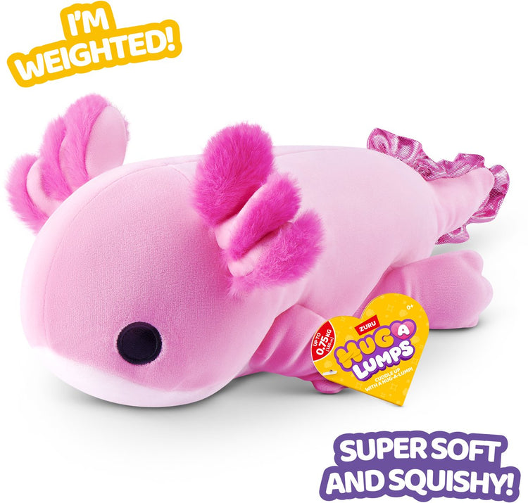 Doudou Zuru axolotl peluche lestée 35 cm peluche confort.