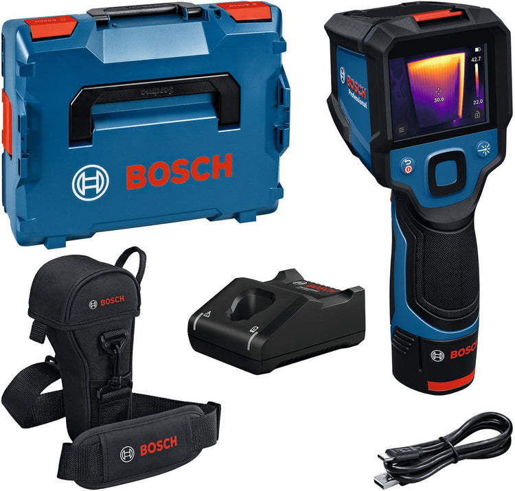 Bosch professional gtc 12v-450-13 - caméra thermique - avec batterie 12v - chargeur - l-boxx