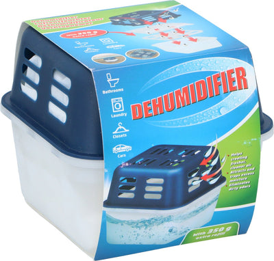 Absorbeur d'humidité sans marque sans marque 350 ml - dont 2 x 350 g de granulés - condensation et odeurs - sous-sol garage camping-car et voiture - 11 x 14 x 14 cm
