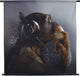Casque singe en tissu mural collection Hd 3x105x102cm
