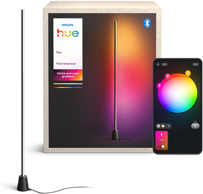 Lampadaire LED Philips Hue Play - divertissement - lumière blanche et colorée orientable - 135 cm - éclairage intelligent