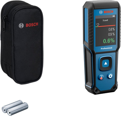 Humidimètre Bosch bleu gmm 1-15 | 2x pile 1.5v lr6 (aa) + étui de rangement - 0601078200
