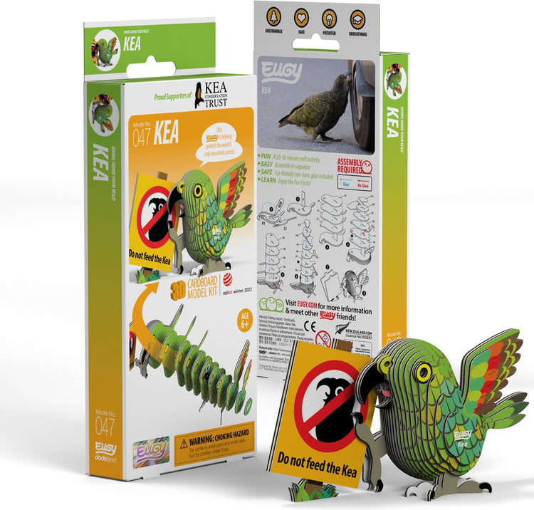 Puzzle 3D Eugy - Kea - oiseaux - durable - collectionnez-les tous - 6 ans
