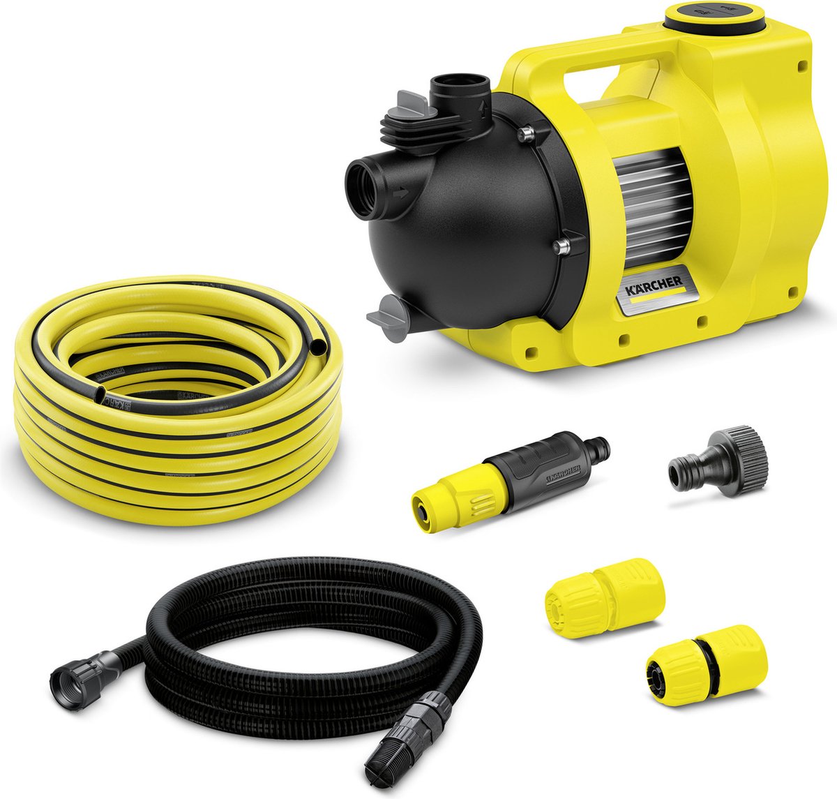 Kärcher bp 4.500 ensemble de jardin avec pompe d'arrosage - débit d'eau 4.500 l h - hauteur de refoulement 36 m - hauteur d'aspiration 8 m