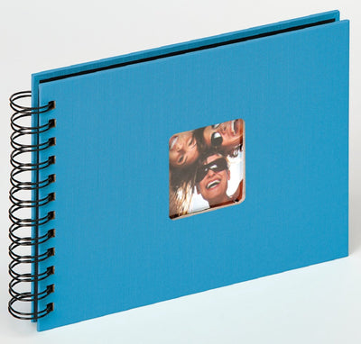 Walther sa-109-u fun - album à spirales - taille 23 x 17 cm - bleu océan