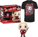Funko-pop ! coffret t-shirt : dc the suicide squad - harley quinn #1111 diamant collection exclusive (taille l)