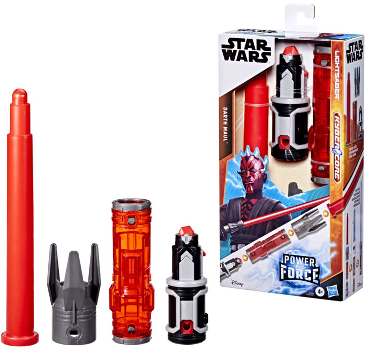 Sabre laser Star Wars forge kyber core dark maul, sabre laser rouge personnalisable