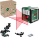 Laser croisé Bosch Quigo lli (alcalin (2x lr03 aaa), pince universelle mm 2 et plaque d'adaptation)
