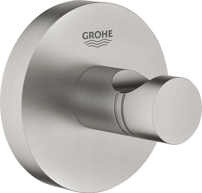 Crochet pour peignoir Grohe essentials - crochet pour serviette - métal - supersteel (acier inoxydable) - 40364dc1