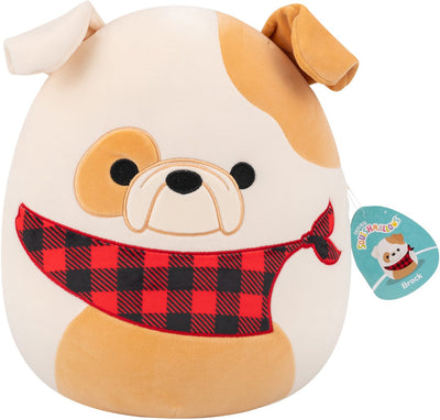 Peluche peluche Jazwares squishmallows - Brock le bouledogue - 30cm
