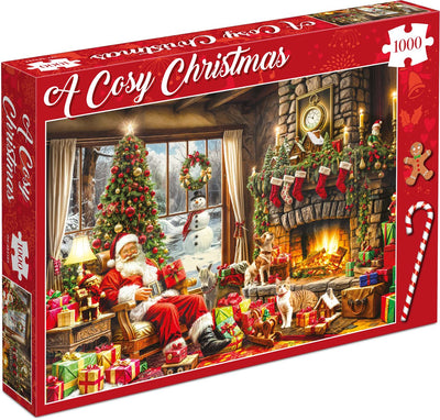 Puzzle de Noël Tucker's fun factory - un Noël douillet - 1000 pièces 68×49cm (l×h) - puzzles