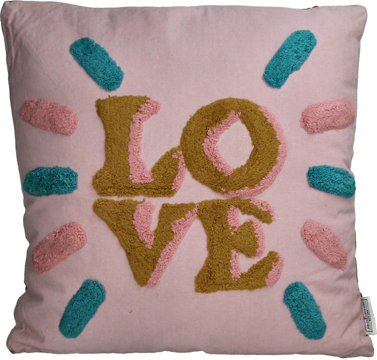 Coussin collection Hd love coton 45x45cm