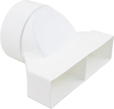 Pièce de transition Starx droite ronde vers rectangulaire 125-2 vers 110x54mm (45.708.20)