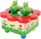 Petit pied de musique en bois grenouille