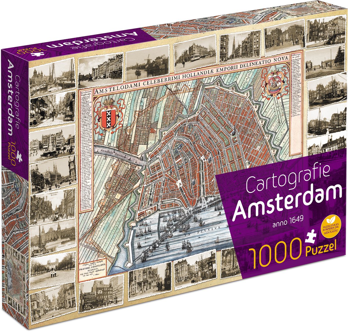 Tucker's Fun Factory Cartographie Amsterdam (1000) - puzzle