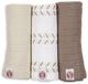 Lange Lodger - tissus hydrophiles - crème - 70x70cm - 3 pièces - coton bio