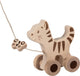Goki chat de traction en bois en bois