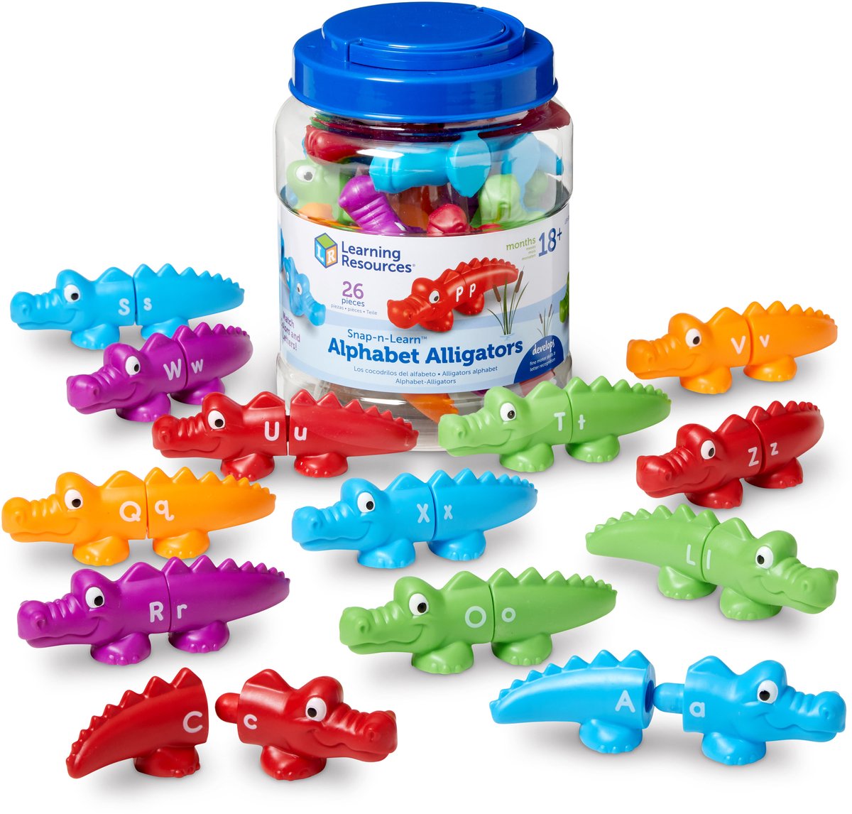 Ressources d'apprentissage alligators alphabet snap-n-learn™ - alligators alphabet - 2+