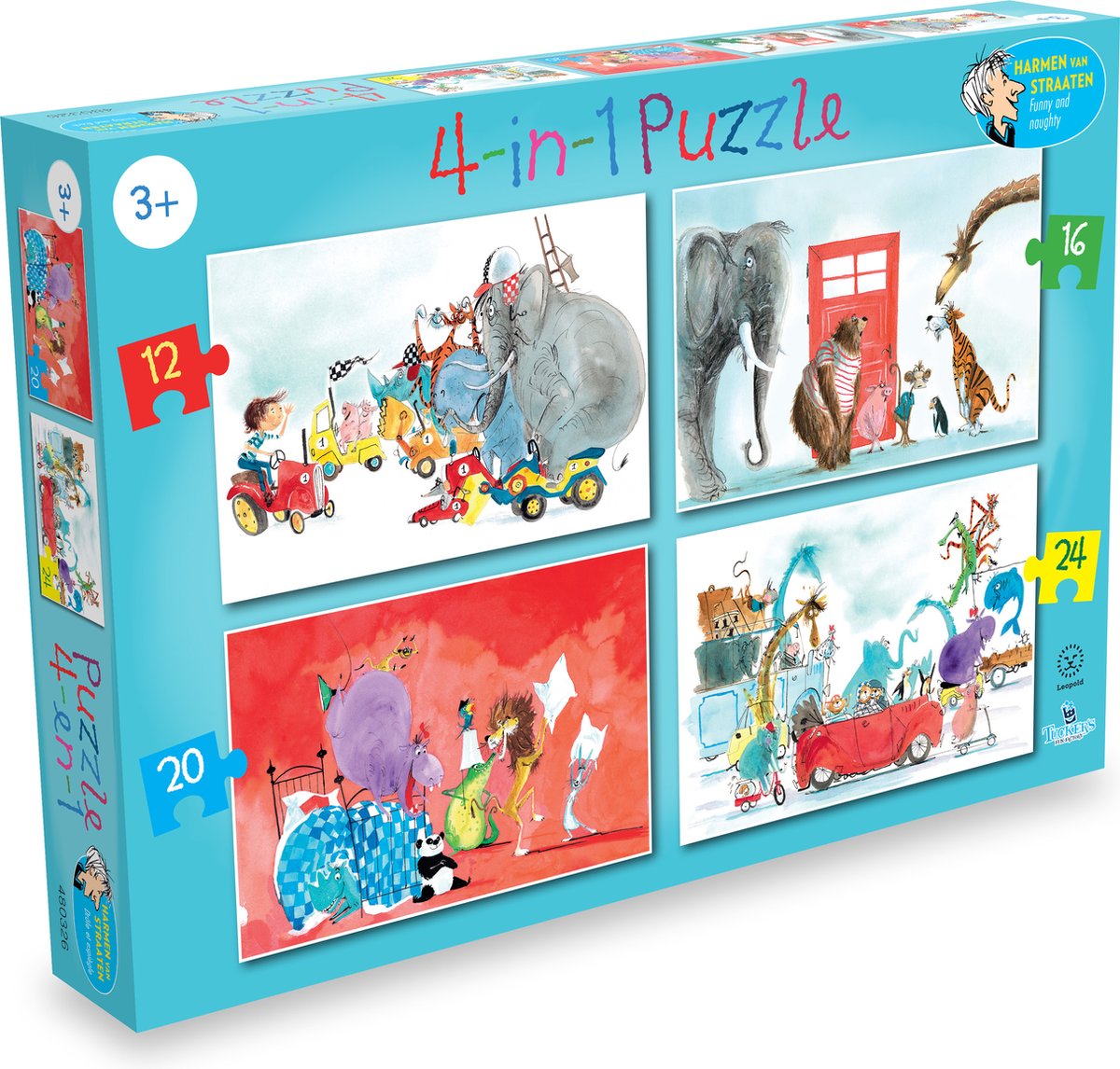 Puzzle Léopold 4 en 1 drôle et inapproprié