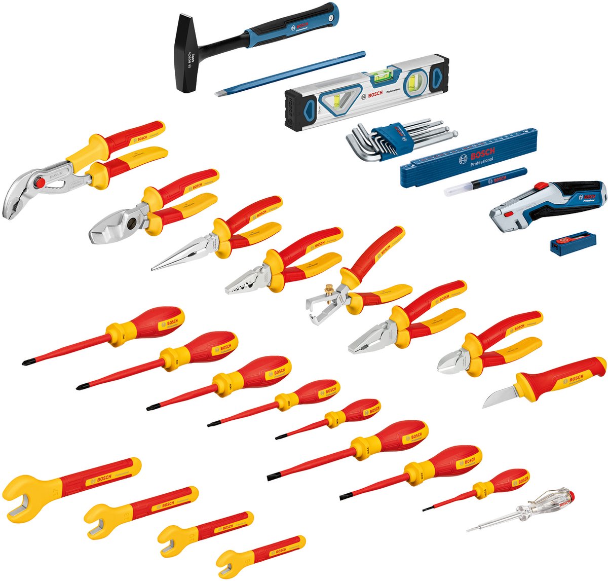 Mallette d'électricien bleue Bosch | 37 pièces - 1600a02ng4