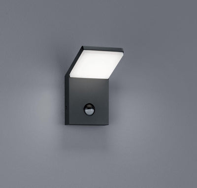 Trio perle - applique - anthracite - incl. 1x smd 8w - détecteur de mouvement - éclairage extérieur - ip54