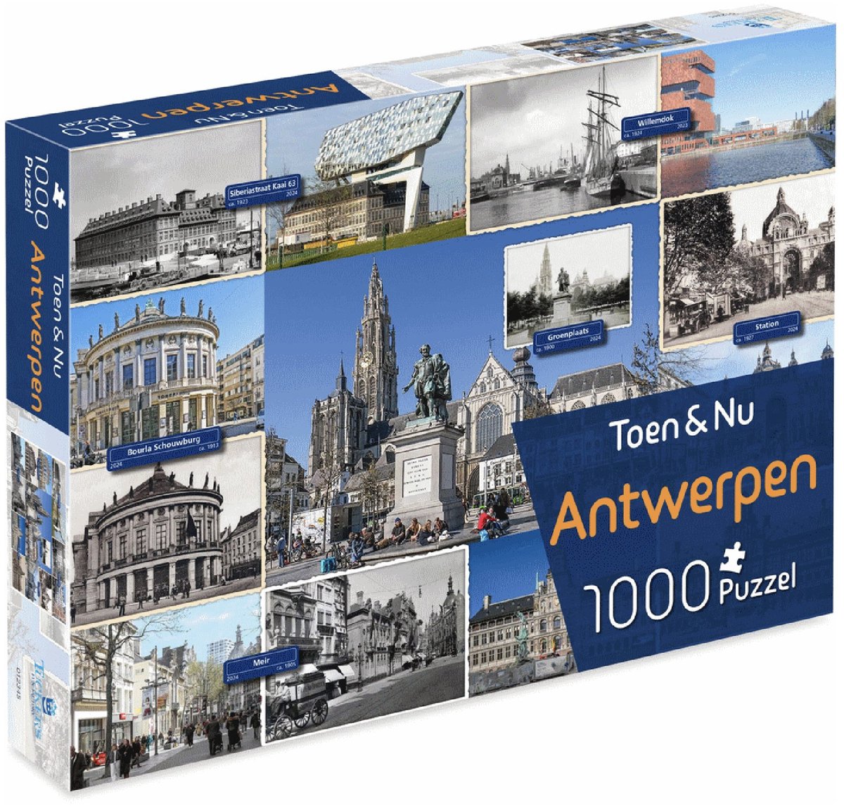 Puzzle Tucker's Fun Factory Then Now - Anvers (par le photographe Robert Mulder) - 1000 pièces - puzzles