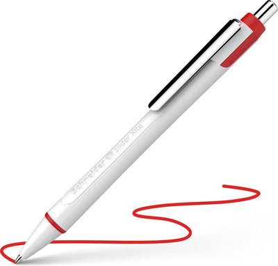 Schneider instruments d'écriture stylo à bille schneider - slider xite - 0,6 mm - rouge - 10 pièces - s-133202-10