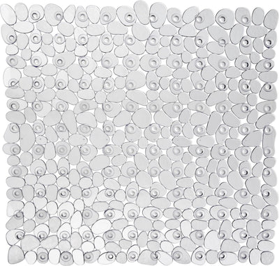 Wenko tapis de douche antidérapant paradise 54x54cm transparent - tapis antidérapant pour douche - avec ventouses